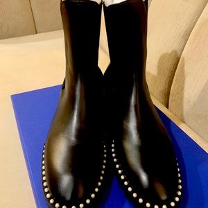 Stuart Weitzman Pearl studded Leather Boots